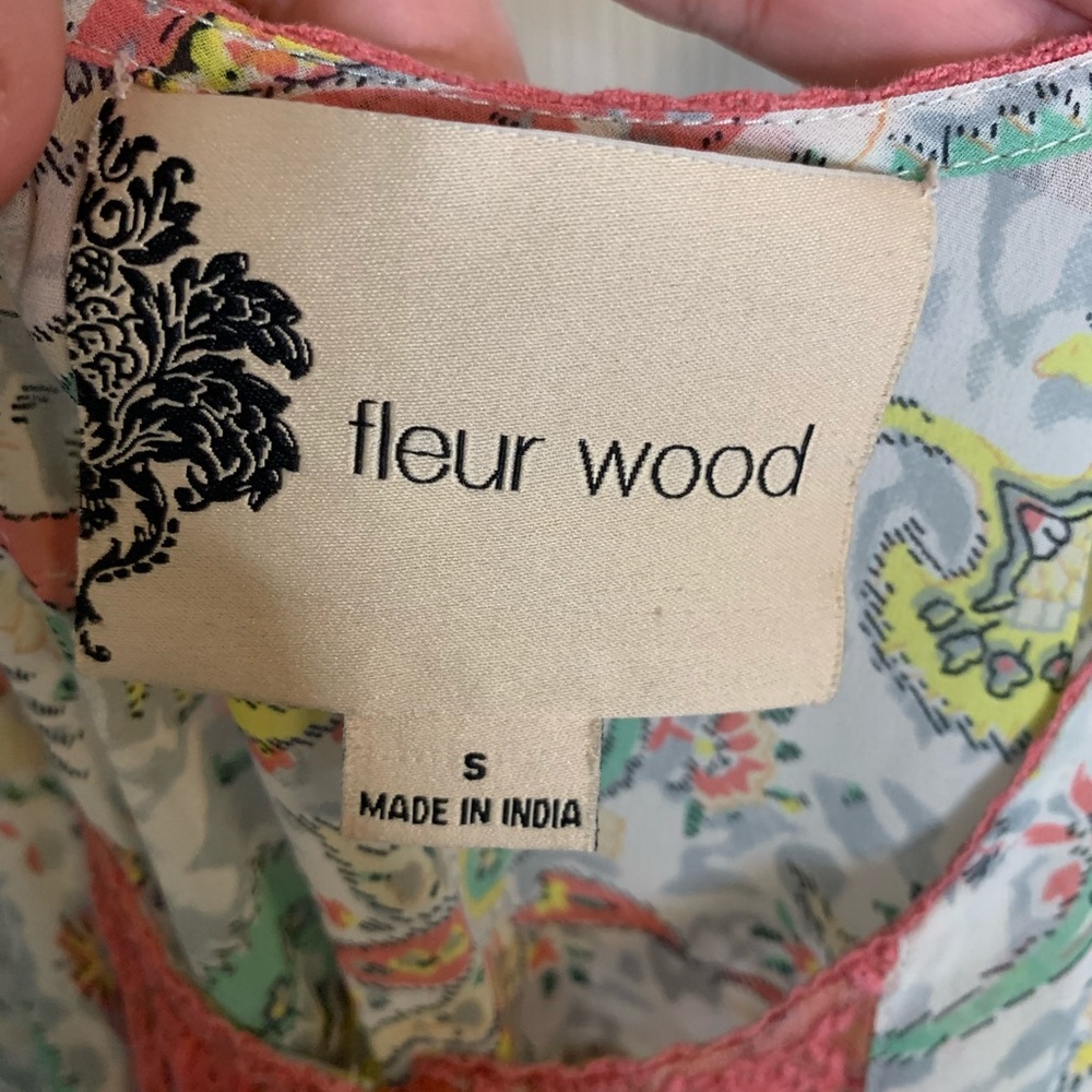 Anthropologie Fleur Wood Carina Paisley Chemise Mini Dress - Picture 4 of 7